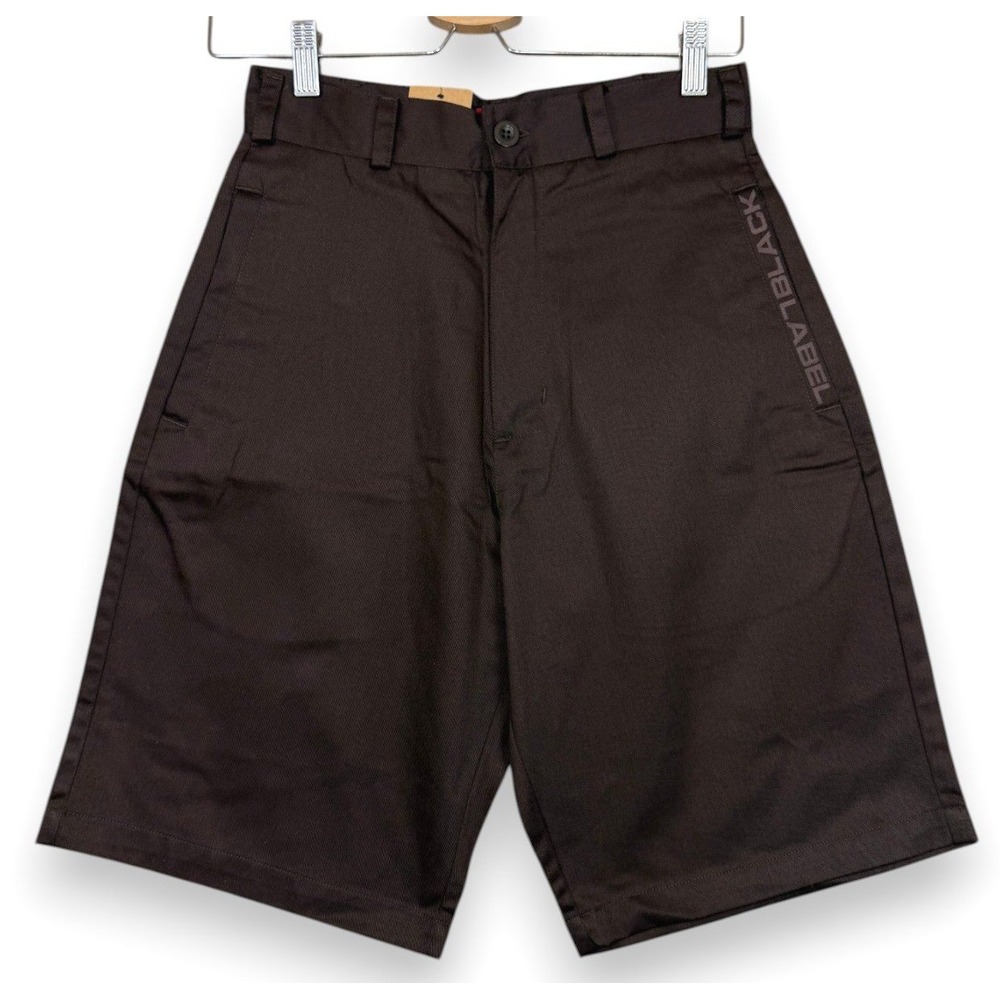 Vintage Black Label Shorts Men 28 FITS 27 Brown Give Blood Skate Skate Deadstock